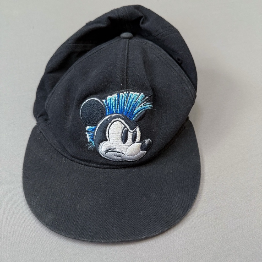 DISNEY MICKEY Parks youth flat brim punk Mohawk hat cap